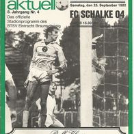 Eintracht Braunschweig - Schalke 04 82/83 - RAR !!! Bundesliga Eintracht aktuell