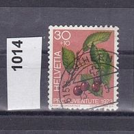 Schweiz Mi. Nr. 1013 + 1014 + 1015 "Pro Juventute" 1973: Früchte des Waldes o <