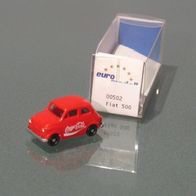 Fiat 500 rot Cinque Cento Cola-Design IMU euromodell #502 1:87 OVP