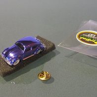 Volkswagen Beetle Brezelkäfer Pin Anstecker lila-chrom Praliné Bijou 1:87 OVP