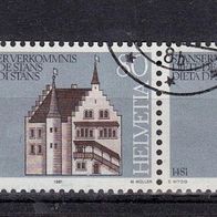 Schweiz Mi. Nr. 1205 - 2-fach - Altes Rathaus Stans o <