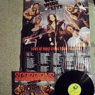 Scorpions - World wide live - orig.´85 Harvest DoLp Greece pressing + Poster- top !