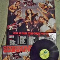 Scorpions - World wide live - orig.´85 Harvest GER DoLp + Tour-Poster- top !