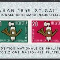 Schweiz Block 16, NABAG 1959, postfrisch