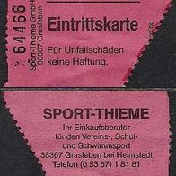 zmm Eintrittskarte Sport-Thieme Grasleben Helmstedt