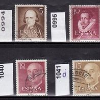 Spanien Mi. Nr. 974 + 994 + 995 + 1027 + 1039 bis 1042 o <