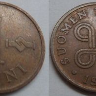 Finnland 1 Penni 1969 (Kupfer) ## S17