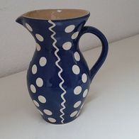 dekorativer Krug mit Punkten ca. 16 cm hoch
