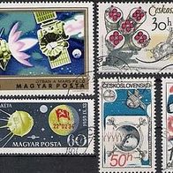 Schöne Briefmarken mit Motiv Raumfahrt