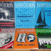 Nation und Europa - Deutsche Monatshefte - 1990, 6 Hefte