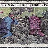 Schöne Briefmarke mit Motiv Aufstand, Tschechoslowakei