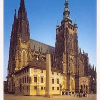 Prag 2004 - St. Vitus Cathedral (1344-1929), AK 738 Ansichtskarte Postkarte