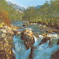 Schottland 1974 - Lower Falls, Glen Nevis, AK 51 Ansichtskarte Postkarte