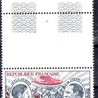 Frankreich Flugpostmarke postfrisch 15 FR - Michel 1823 - Postpreis ! Randstück