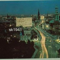 AK Hammburg Deutscher Ring Haus Nacht um 1967