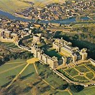 England 1974 - Windsor Castle Luftaufnahme von Süd-Ost, AK 39 Ansichtskarte Postkarte