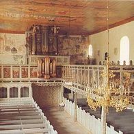 Dänemark 1990 - Kirkeskibet i Mogeltonder Kirke, AK 604 Ansichtskarte Postkarte