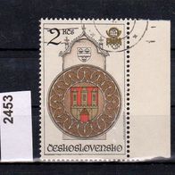 Tschechoslowakei Mi. Nr. 2453 - Internat. Briefmarkenausstellung: Prager Turmuhr o <