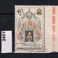 Tschechoslowakei Mi. Nr. 2451 - Internat. Briefmarkenausstellung: Prager Turmuhr o <