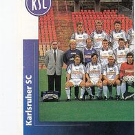 Panini Fussball 1996 Teilbild Mannschaft Karlsruher SC Nr 191