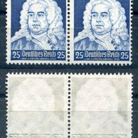 Deutsches Reich Michel-Nr. 575 Plattenfehler I (rechte Marke) ungebraucht ( * )