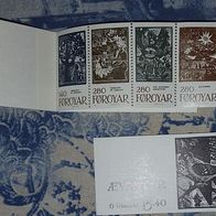 Dänemark Färöer Markenheftchen MH2 postfrisch mnh
