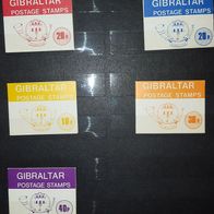 Gibraltar Markenheftchen 5er Pack verschiedene mit 432 bis 440 postfrisch mnh