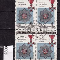 Tschechoslowakei Mi. Nr. 2803 - 4-fach - Stücke aus dem Militärmuseum o <