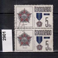 Tschechoslowakei Mi. Nr. 2901 - 2-fach - Staatsauszeichnungen und Orden o <