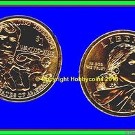 USA : 1 $ Indianer Native American Dollar Sacagawea Thorpe Wa-Tho-Huk 2018 D oder P