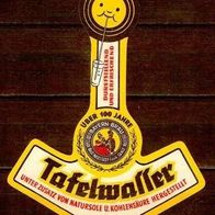 ALT ! Getränke-Etikett "Tafelwasser" Bayern Bräu Bad Neustadt Saale