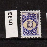 Türkei Dienstmarken Mi. Nr. 126 + 133 + 160 o <
