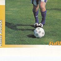 Panini Fussball 1996 Teilbild Spieler Hansa Rostock Nr 427