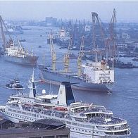 China 1994 - Shanghai Huangpu River, AK 568 Ansichtskarte Postkarte