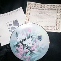 Porzellanteller + Orchideen + Bradex + mit Zertifikat!