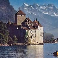 Schweiz 1976 - Le Château de Chillon les dents du Midi, AK 82 Ansichtskarte Postkarte