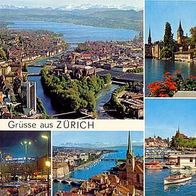 Schweiz 1976 - Grüsse aus Zürich, AK 120 Ansichtskarte Postkarte