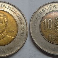 Dominikanische Republik 10 Pesos 2008 ## B10