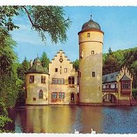 Bayern 1950er Jahre - Märchenschloss Mespelbrunn - AK 168 Ansichtskarte Postkarte