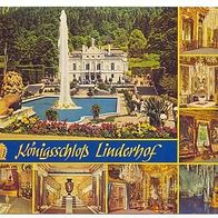 Bayern 1960er Jahre - Königsschloß Linderhof, AK 1030 Ansichtskarte Postkarte