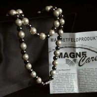 Kette + Armband Perlen Set Magne Care "QVC" Magnet