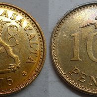 Finnland 10 Penniä 1975 ## Kof6
