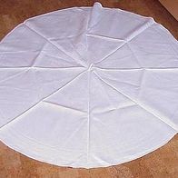 Weiße Damast-Tischdecke Durchmesser 140 cm