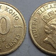 Hong Kong 10 Cents 1989 ## D