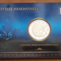 2 Euro Coincard Estland 2017 Motiv Estlands Weg in die Unabhängigkeit