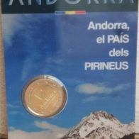 2 Euro Coin Card Andorra - Das Land in den Pyrenäen 2017
