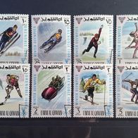 Umm Al Quiwain MiNr. 233-40 Olympische Winterspiele komplett gestempelt M€ 4,50 #482