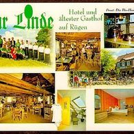 Postkarte Hotel und Hausbrauerei Zur Linde Middelhagen