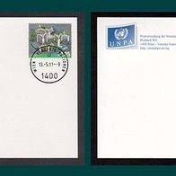 Vereinte Nationen (UNO) Wien-Ausstellungskarten (Weiße Karten) Graz 2011 o <