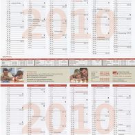 2010 doppelseitiger Jahreskalender Deutsche Annington, 29 x 20 cm Werbekalender